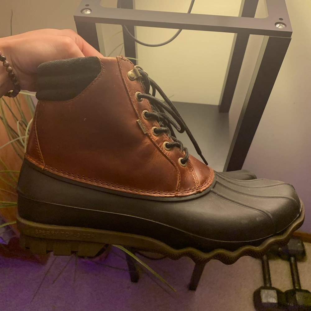 Sperry Avenue Men’s Duck Boots (Brown, Size 9.5)